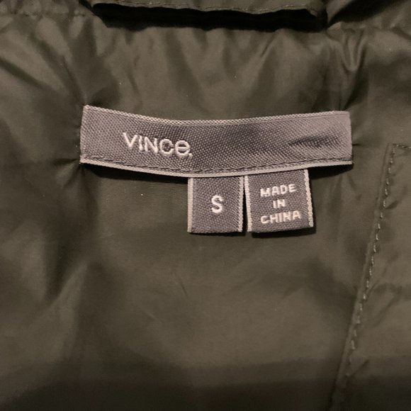 VINCE Fur-lined Bomber Puffer Jacket - Picture 3 of 5